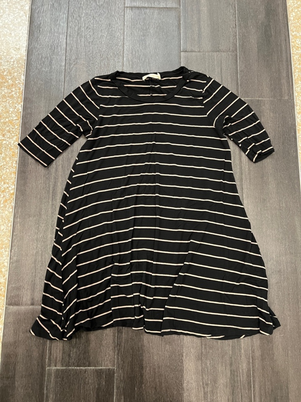 Liberty Love Black and White Striped Dress
